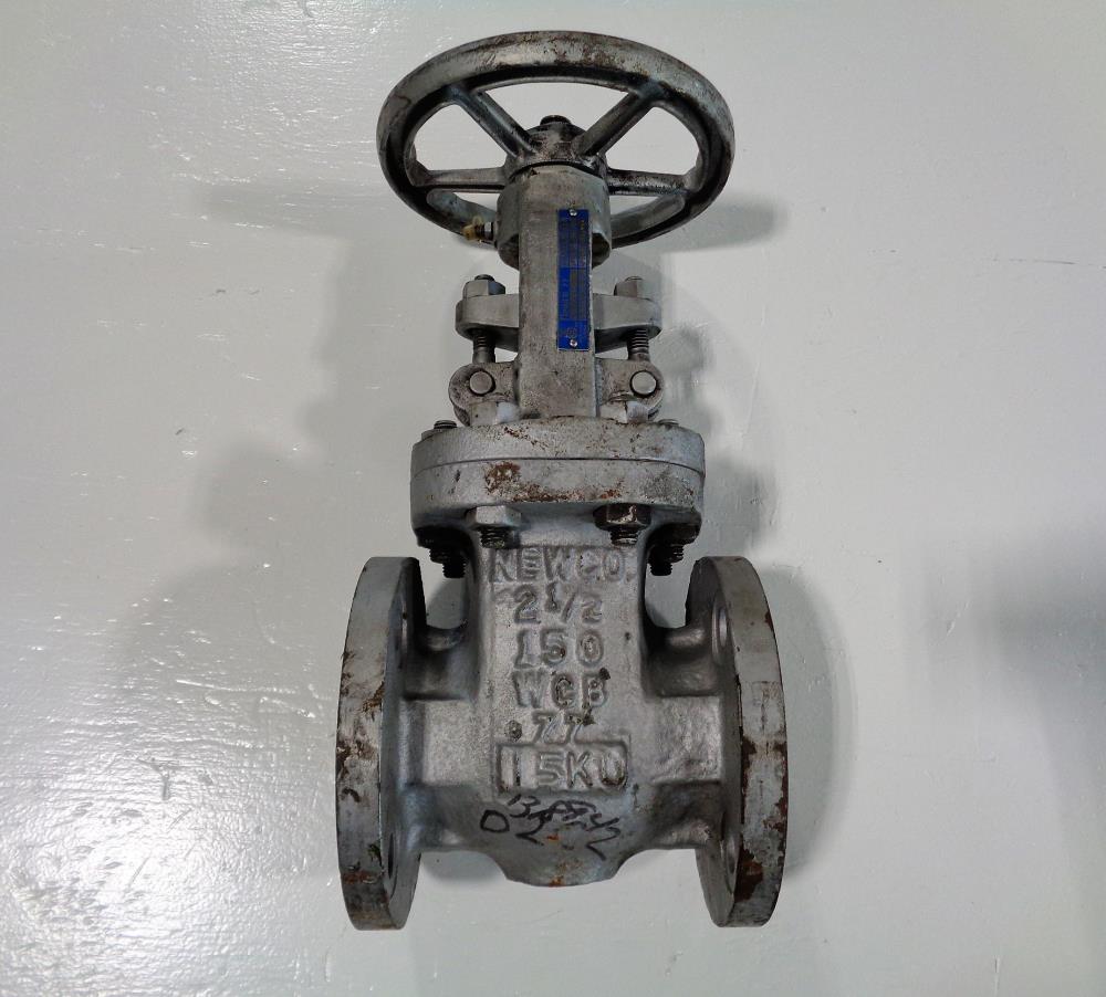 Newco #77 Gate Valve, 2.5" 150# WCB, Fig# 11F-CB2